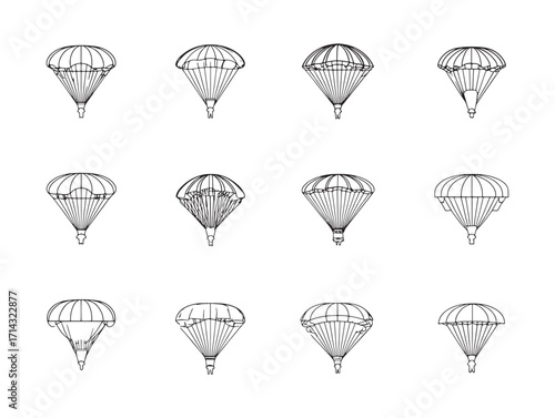 Speed Parachute Set Skydiving Safety Equipment