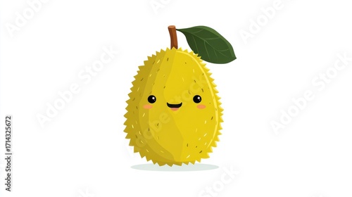 Cute yellow fruit illustration