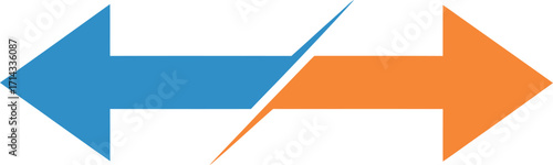 Abstract Arrow Exchange Vector Icon