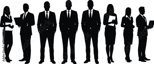 silhouette, business, corporate, teamwork, leadership, diversity, office, professional, people, laptop, document, meeting, career, collaboration,