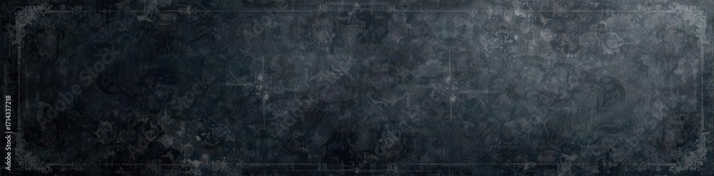 Naklejka premium Grungy black chalkboard, texture detail close-up, wall, retro, dirty