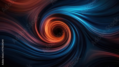 Vibrant Swirling Wisps of Color in Abstract Design