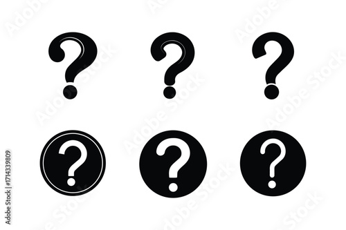 question icon silhouette vector illustration