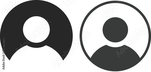 user profile icon set. Different style profile icons collection. Avatar symbol. User account sign