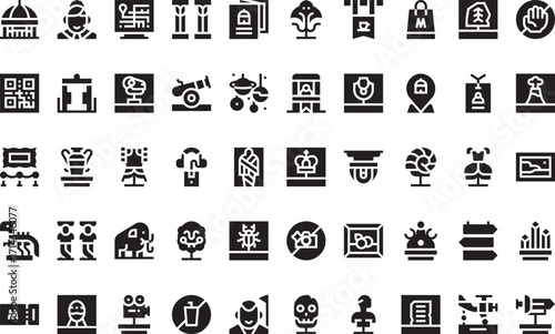 Prehistoric and ancient civilizations- Modern Illustration Symbol Design Template for Web and Mobile UI. Editable Stroke Pictogram for Business Projects and Apps.