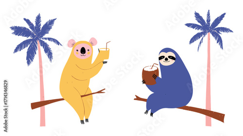 Colorful Digital Shopping Experience with Flowers, Box, and Laptop Display