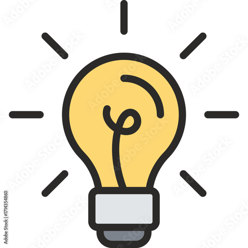Creativity lineal color icon. Creativity icon suitable for web and mobile application