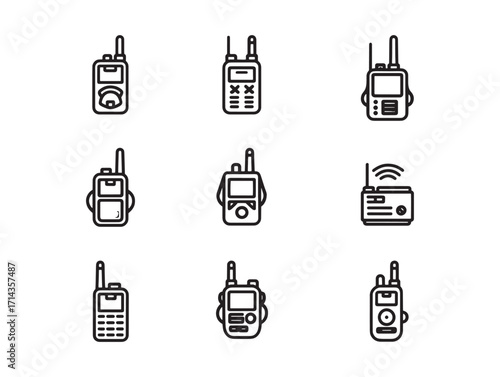 Walkie talkie portable device for emergencies