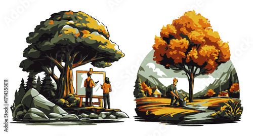 Environmental Contrast Between Youth and Firefighter Amidst Urban Decay