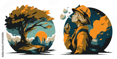 Artisan Baker Creating Dough and Preparing Fresh Bread in Rustic Setting