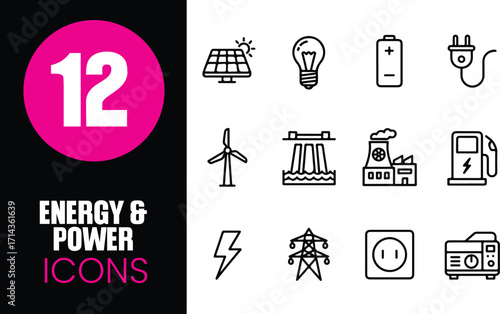 Energy & Power Icons