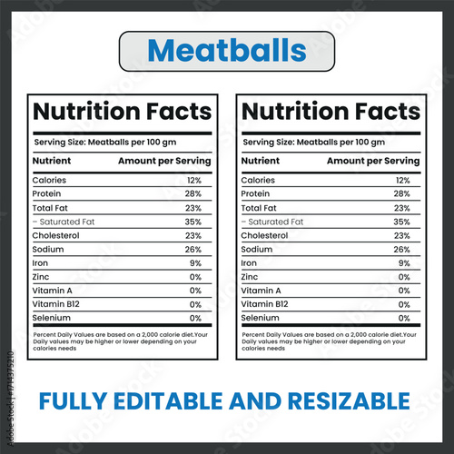Meatballs Cooked Food Vector Icon