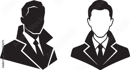 business people icons Man in Trench Coat Avatar: Secret Agent Profile Icons

Vector Silhouette of a Man in a Coat and Tie

Stylish Male Avatars: Spy and Detective Profile Icons