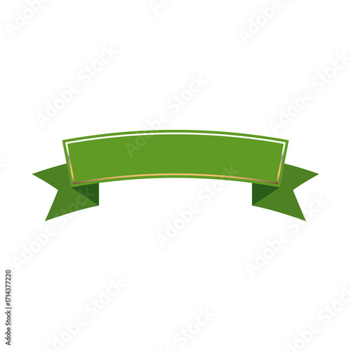 Free Download Green banner ribbon decoration image vector template - GFXLoad