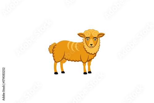 vector illustration of a sheep