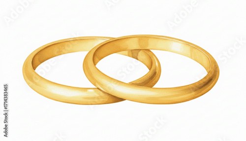Gilded Circle gold bracelet isolated watercolor vector illustration svg