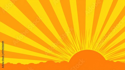 Sunrise rays background