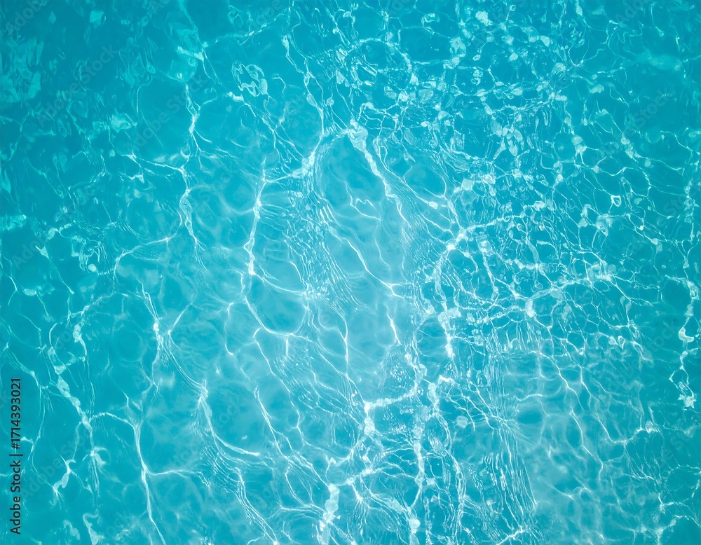 Obraz premium Azure pool water surface