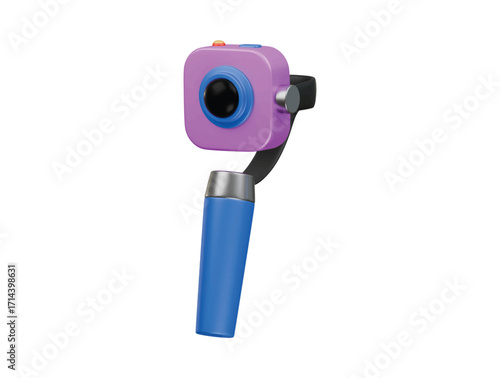 camera with gimbal icon 3d illustartion render
