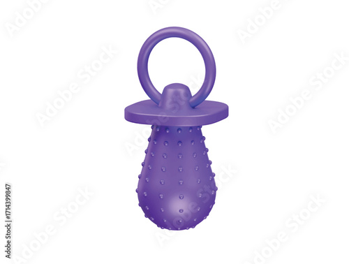 pet pacifier icon 3d illustration render