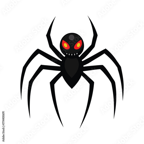 haunted spider vector art