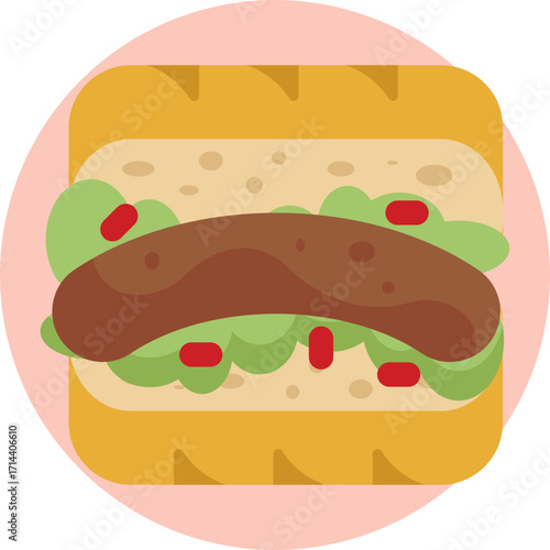 Traditional Argentine sandwich made with grilled chorizo served in bread, often enjoyed with chimichurri.
