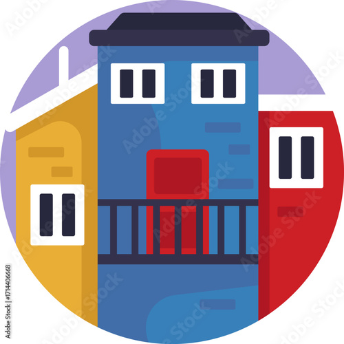 Vibrant Buenos Aires neighborhood known for colorful houses and tango culture.