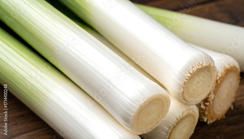 Close-up of leeks