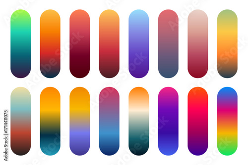 Colorful Gradient Palettes A Collection of Vibrant Color Combinations for Design and Art