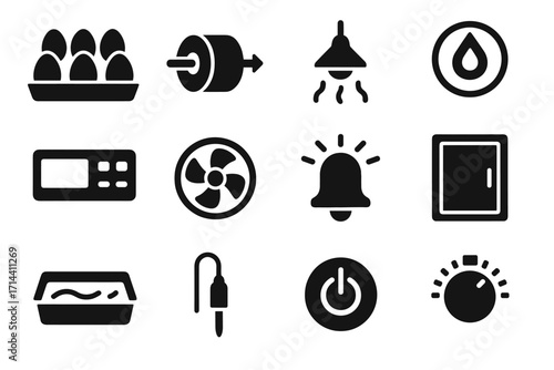 Icon hatching gauge knob display water icons vector control rotation power humidity