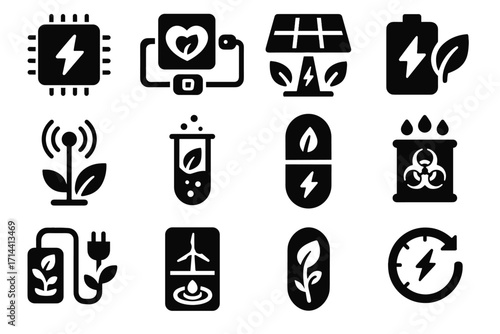 Vector monitoring portable flow smart bio energy capsule hybrid intelligent icon unit