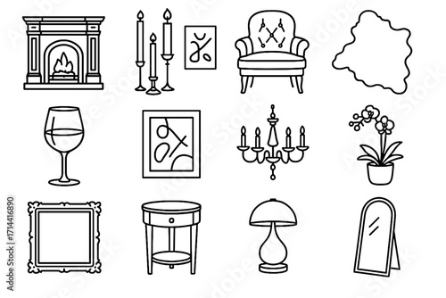 Potted side designer chair tall luxury marble wine fireplace icon fur icons