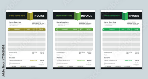 Creative Invoice Design for your business | Printable invoice design template