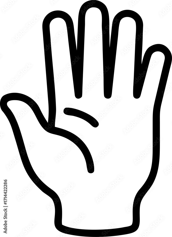 Obraz premium Fingers (Index, Middle, Ring, Little finger)