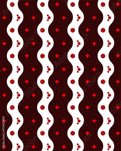 Retro dark brown earthy poster art