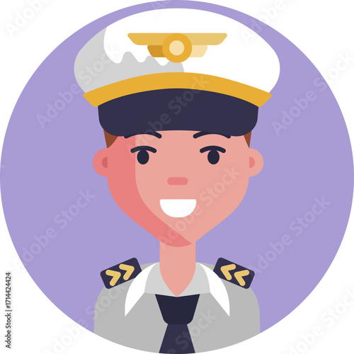 Aviation Professional – Depicts a pilot in uniform, highlighting aviation expertise.