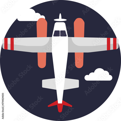 Aircraft in flight – Represents airplanes used for air travel.