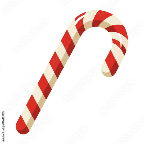 candy cane isolated on white