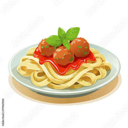 Pasta mit Fleischbällchen