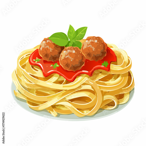 Pasta mit Fleischbällchen