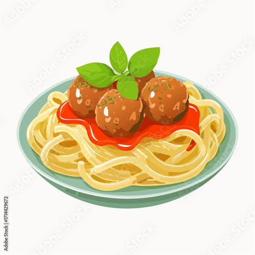 Pasta mit Fleischbällchen