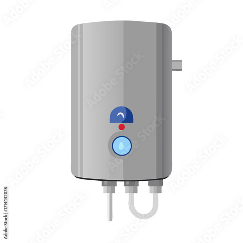 Modern water heater appliance isolated on transparent background