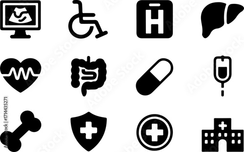 Medical Icons A Comprehensive Set of Healthcare Symbols for Design Projects