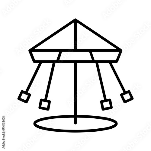 Line icon chain carousel vector on a white background
Vector icon on a white background
