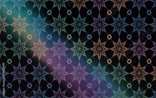 Seamless floral vintage damask pattern with swirl ornament, wallpaper texture vector illustration for textile fabric design