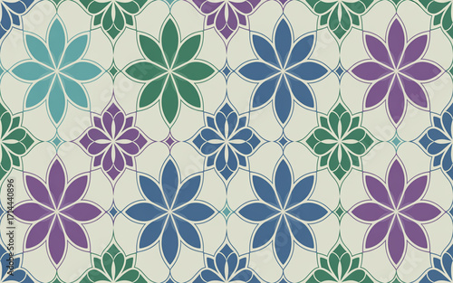 A beautiful seamless floral pattern with vintage pink flowers on a textile background