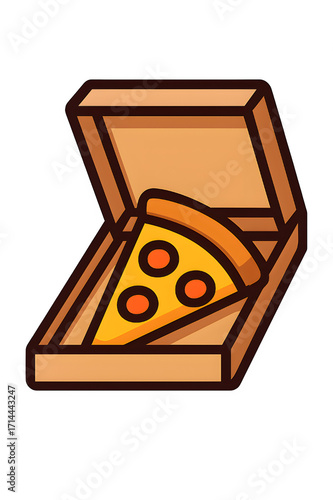 Pizza slice in a box