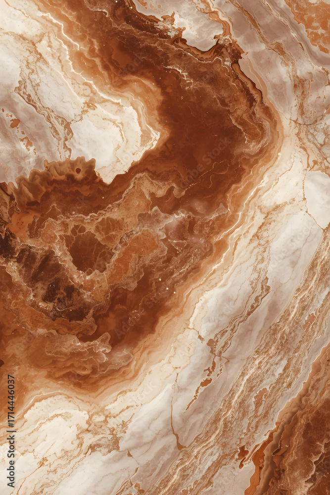 Obraz premium Illustration Organic Texture of Rock and Clouds