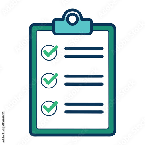 checklist clipart icon vector Illustration