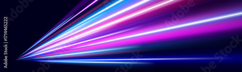 Parallel beams of light streak across a digital landscape, simulating high-speed movement. The clean, geometric layout adds a tech feel. It’s sleek, modern, and kinetic.